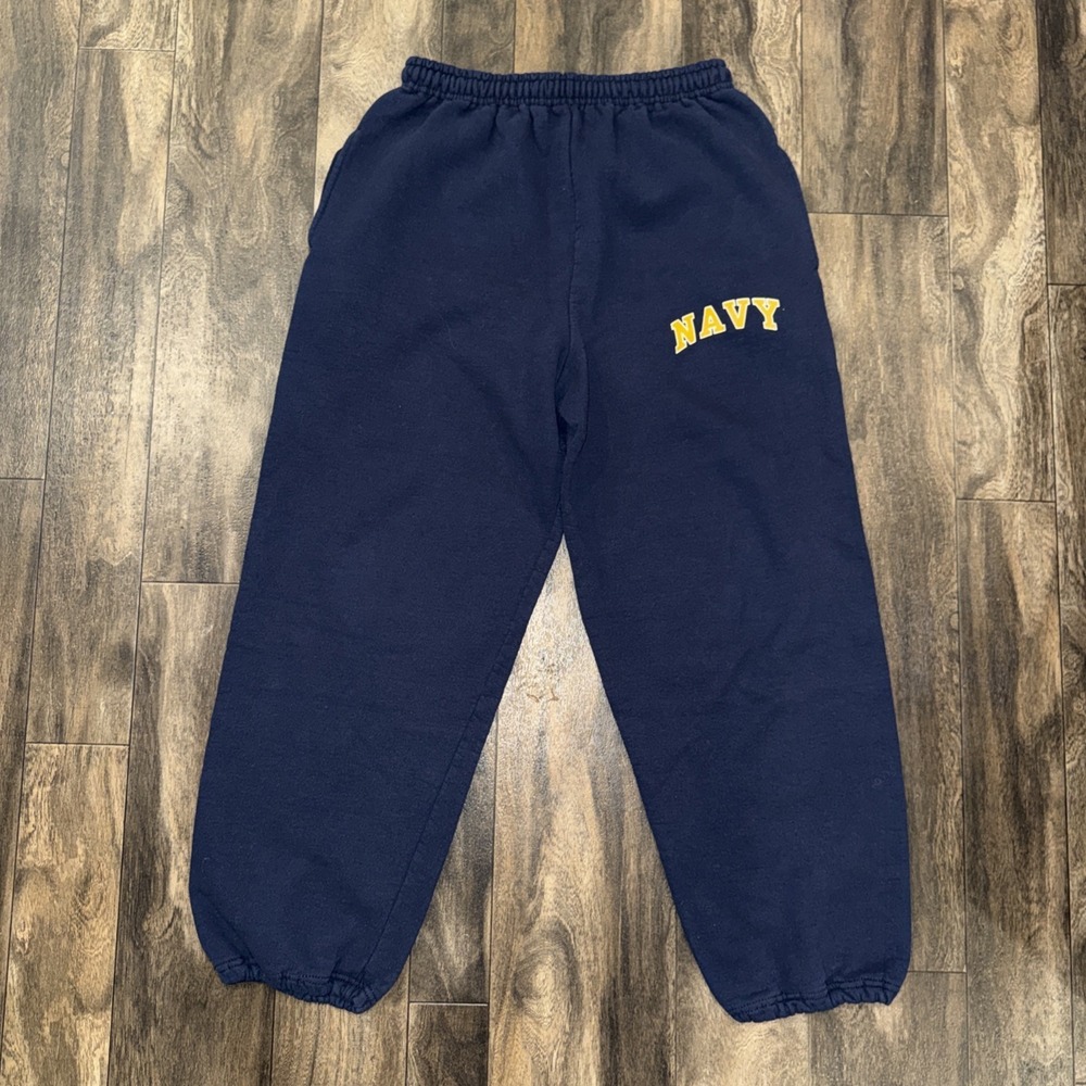 US Navy Fleece Sweatpants Joggers Straight Relaxed Fit Physical Training Men's S